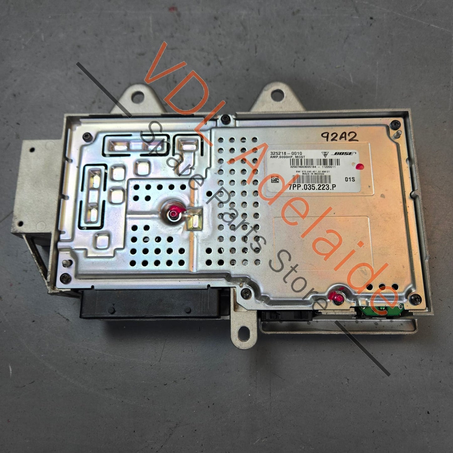 7PP035223P 95564530201 7L5035466B  Porsche Cayenne Cayman Panamera BOSE Audio Amplifier Amp 7PP035223P 95564530201 7L5035466B