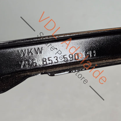95855959000 7P5853590   Porsche Cayenne 958 Rear Right Door C Pillar Exterior Trim Gloss Black 95855959000 7P5853590