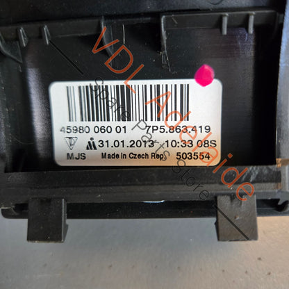 95855341900 7P5863419   Porsche Cayenne 958 Shifter Surround Trim 95855341900 7P5863419