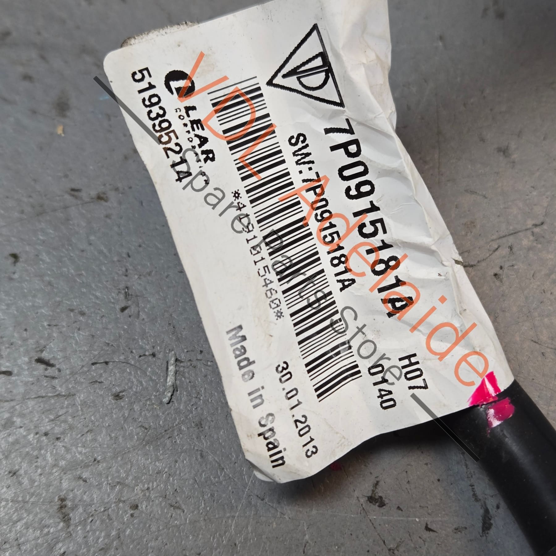 95861118111 7P0915181A   Porsche Cayenne 958 Battery Lead with Sensor 7P0915181A 95861118111