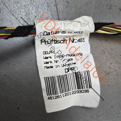 7P5971162AM    Porsche Cayenne 958 Front Right Side Door Wire Harness 7P5971162AM