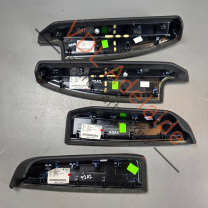 95855517303 95855517403   Porsche Cayenne GTS 958 Alcantara w Red Stitch Door Trim Set 95855517303 95855517403