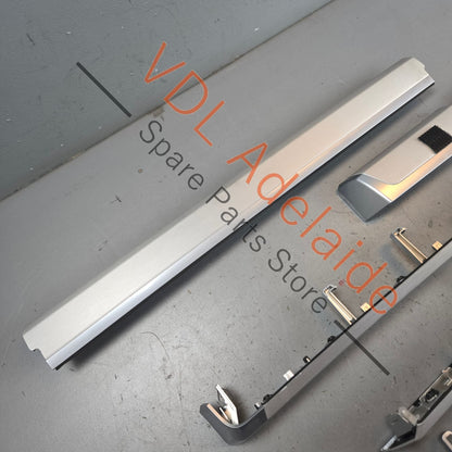 95855540901GR4 95855541001GR4   Porsche Cayenne 958 Set of Brushed Aluminium Dashboard & Door Trim Inserts