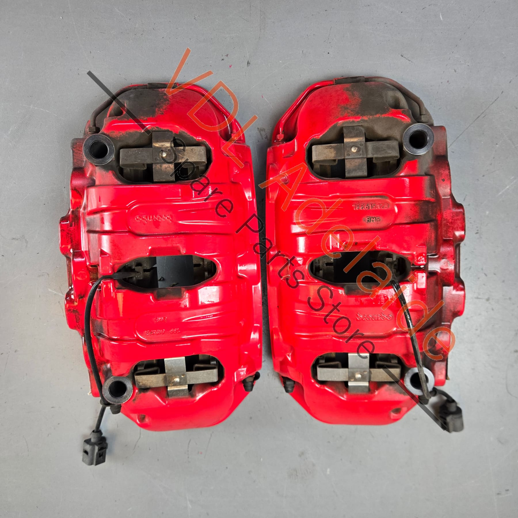 7PP615149AT 7PP615150AT 7PP615150J Porsche Cayenne GTS 92A 958 Red Front Brake Caliper Set suit 360 x 36 rotor