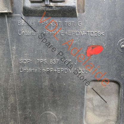 7P5837787G 95855978920  Porsche Cayenne GTS 92A 958 Left Rear Door Lower Molding 7P5837787G 95855978920