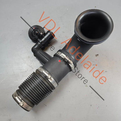 7P5129638 95811063800  Porsche Cayenne 92A 958 Air Filter Adapter Pipe with vacuum valve 7P5129638 95811063800