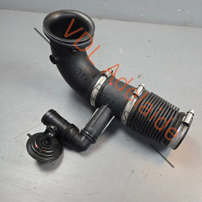 7P5129638 95811063800  Porsche Cayenne 92A 958 Air Filter Adapter Pipe with vacuum valve 7P5129638 95811063800