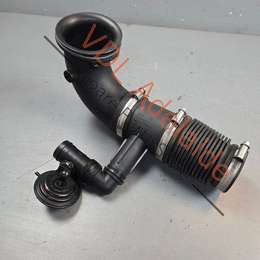 7P5129638 95811063800  Porsche Cayenne 92A 958 Air Filter Adapter Pipe with vacuum valve 7P5129638 95811063800