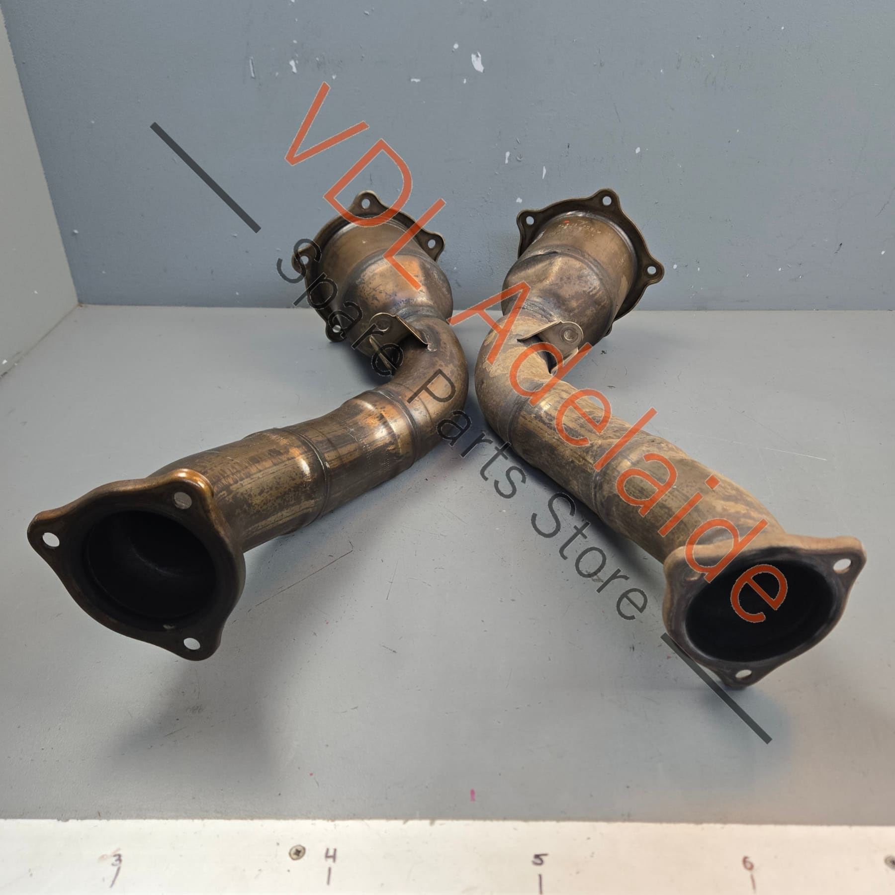 958113022AX 958113021AX  Porsche Cayenne 92A 958 GTS V8 4.8 Pair of Catalytic Converters Exhaust 958113021AX 958113022AX