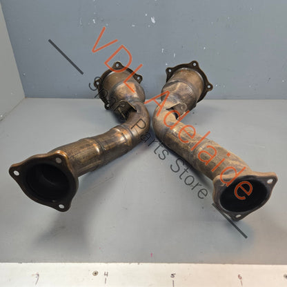 958113022AX 958113021AX  Porsche Cayenne 92A 958 GTS V8 4.8 Pair of Catalytic Converters Exhaust 958113021AX 958113022AX