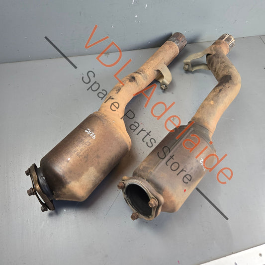 95811302400 95811302300 958113023AX Porsche Cayenne 92A 958 GTS V8 4.8 Pair of Downstream Catalytic Converters Exhaust 958113024AX 958113023AX