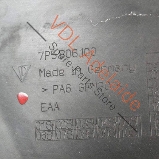 7P5806100   Porsche Cayenne 92A 958 Engine Bay Coolant Tank Cover Trim Right Side Top 7P5806100