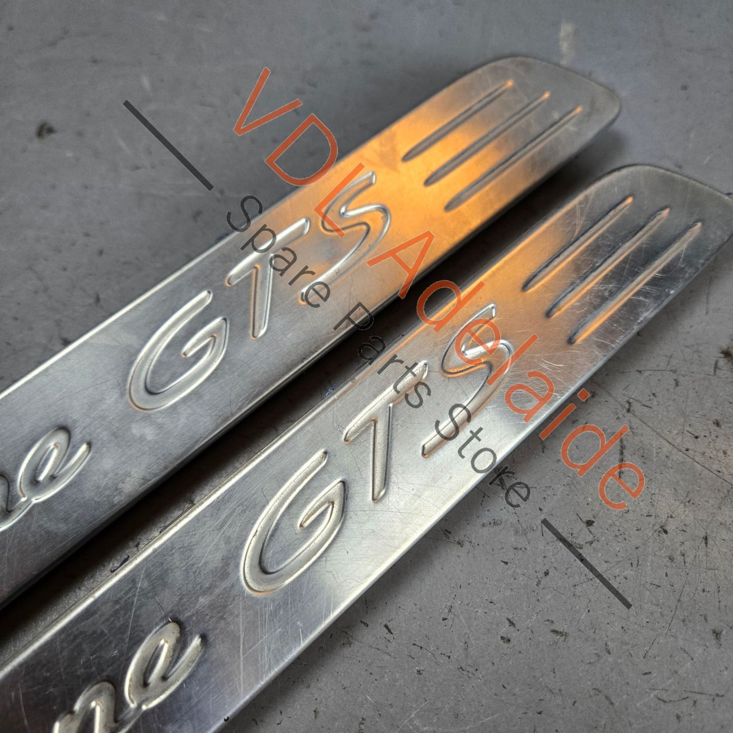 95855546703 958555467036M7 958555467046M7 Porsche Cayenne GTS 92A 958 Pair of Front Door Entry Inscription Trims Treads 95855546703 6M7