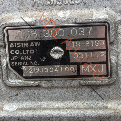 95830001102 958300011EX 0C8300037 Porsche Cayenne GTS 92A 958 8 Speed Automatic Transmission Gearbox MXJ 0C8300037 TR-81SD