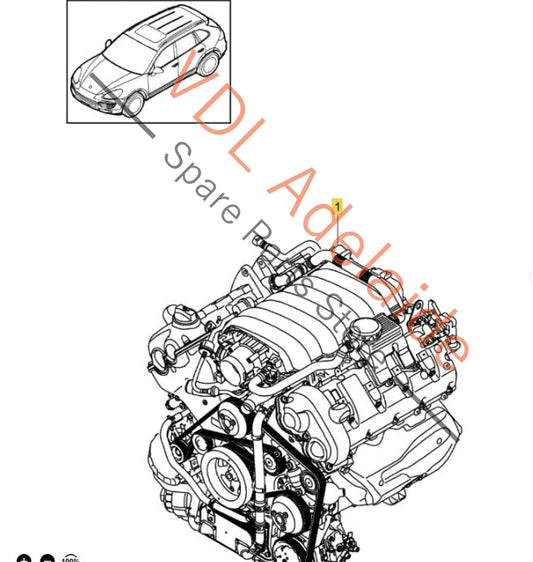 94810090302 94810090208  Porsche Cayenne GTS 92A 958 4.8 V8 294kw Engine Motor 4802 Complete & Tested