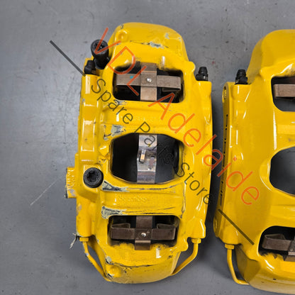 99135142534 99135142634 99135142531 99135142631 Porsche 911 Carbon Ceramic PCCB Front Brake Caliper Set 99135142534 99135142634