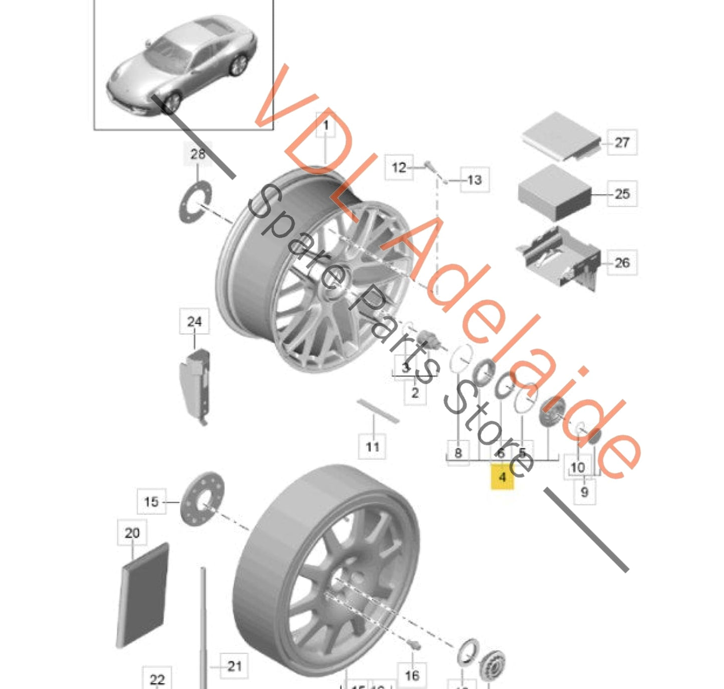 99136108190    Porsche 911 Centrelock Centre Center Lock Wheel Bolt Nut 99136108190