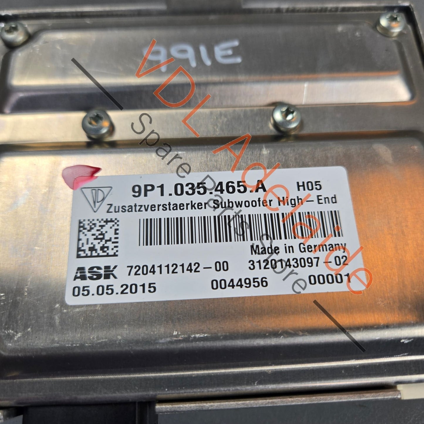 9P1035465A 99164557700   Porsche Burmester Subwoofer Amplifier 9P1035465A 99164557700