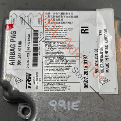 99161820108    Porsche 911 991 Airbag Control unit Module 99161820108
