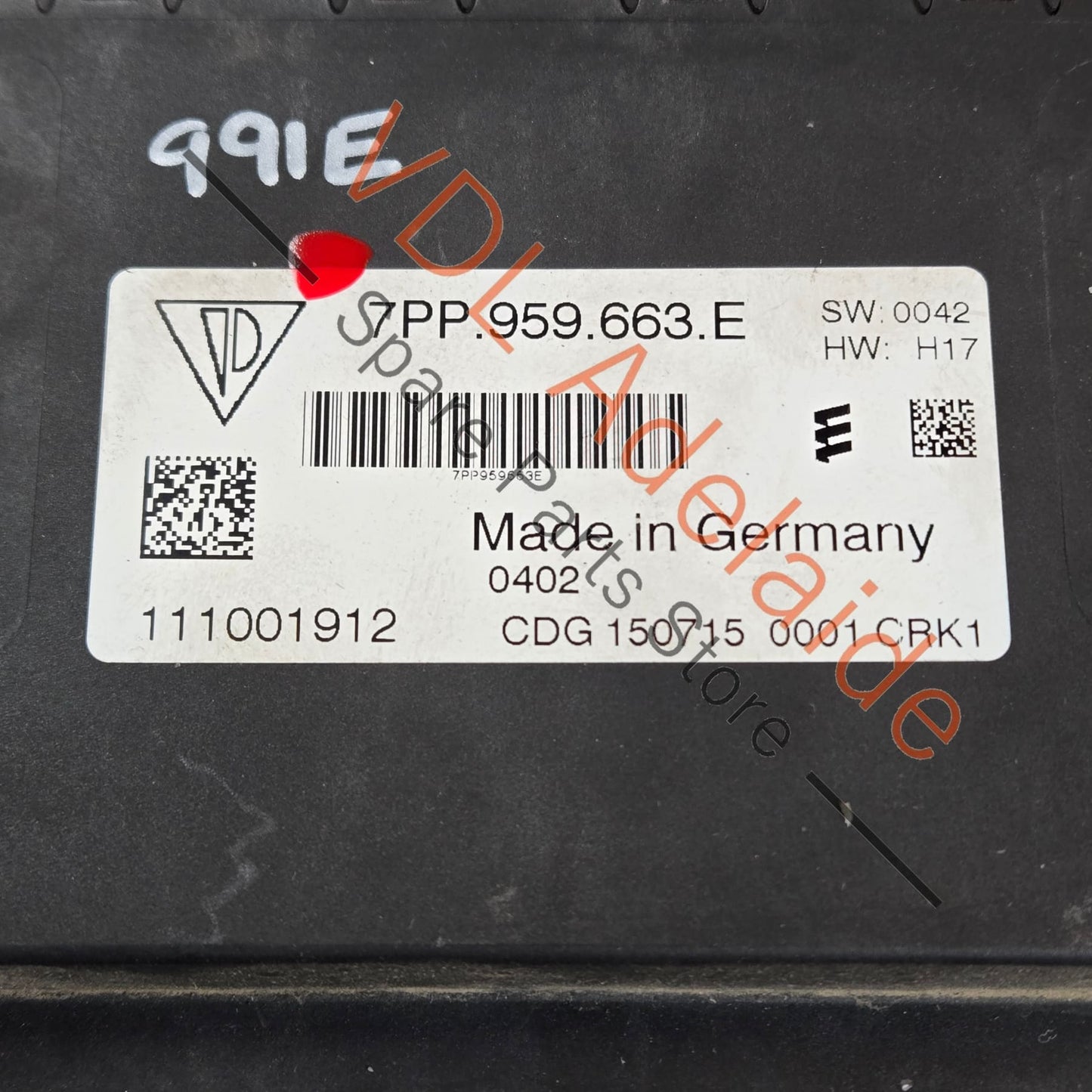 7PP959663E 7PP959663F   Porsche 911 991 Voltage Stabiliser Module Start-Stop 7PP959663E 7PP959663F