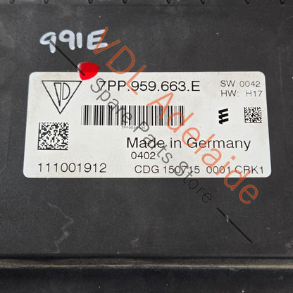 7PP959663E 7PP959663F   Porsche 911 991 Voltage Stabiliser Module Start-Stop 7PP959663E 7PP959663F