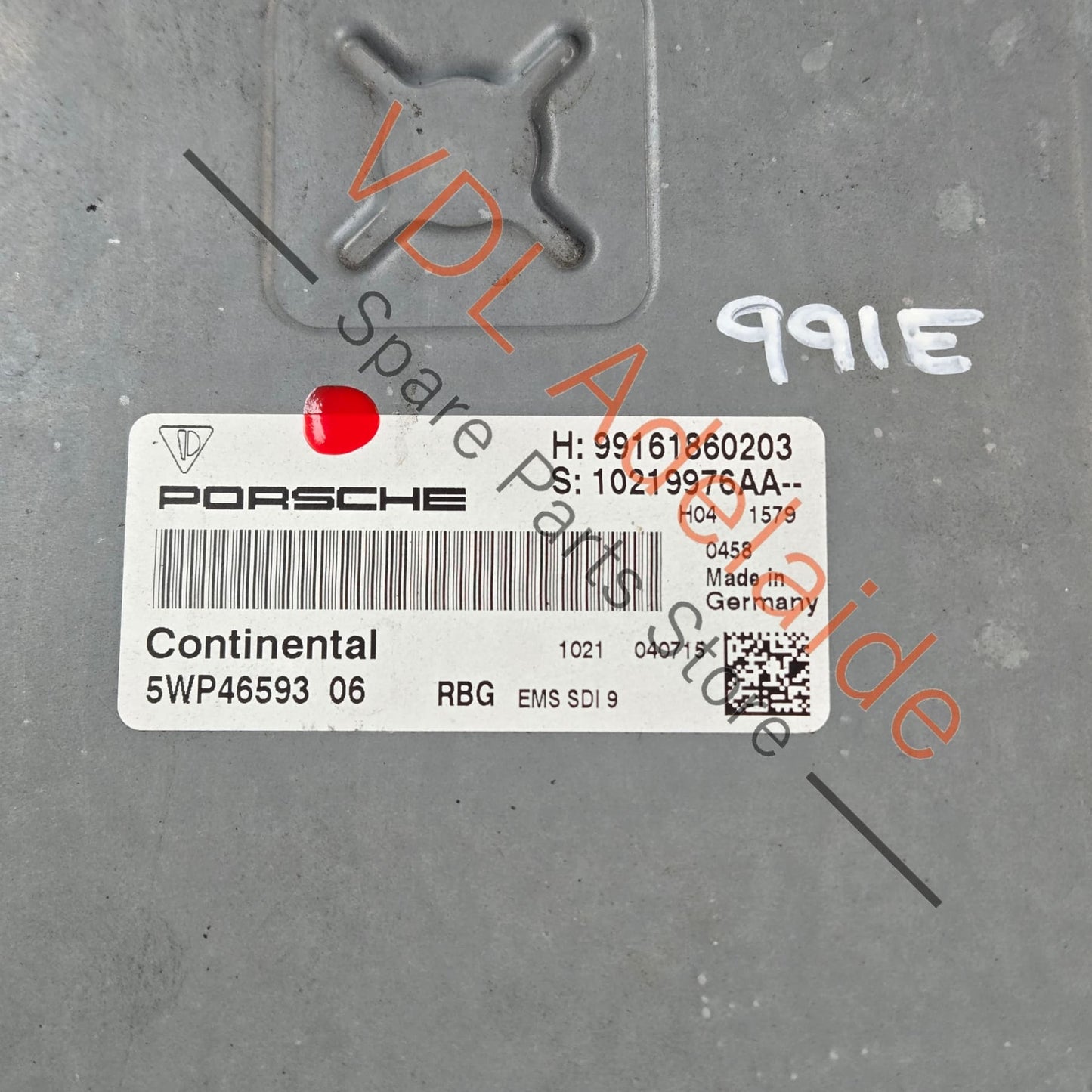 99161860203    Porsche 911 991.1 GTS 3.8L DME Engine ECU Controller 99161860203 5WP4659306