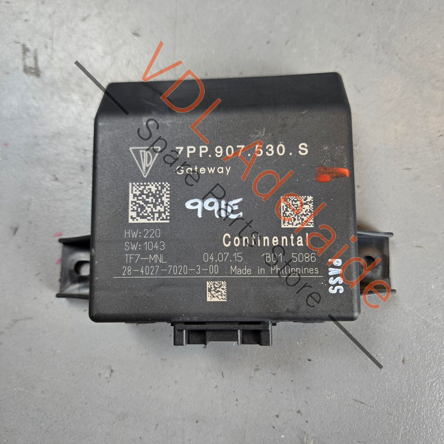 7PP907530S    Porsche 911 991 Gateway Control Unit 7PP907530L 7PP907530R 7PP907530S