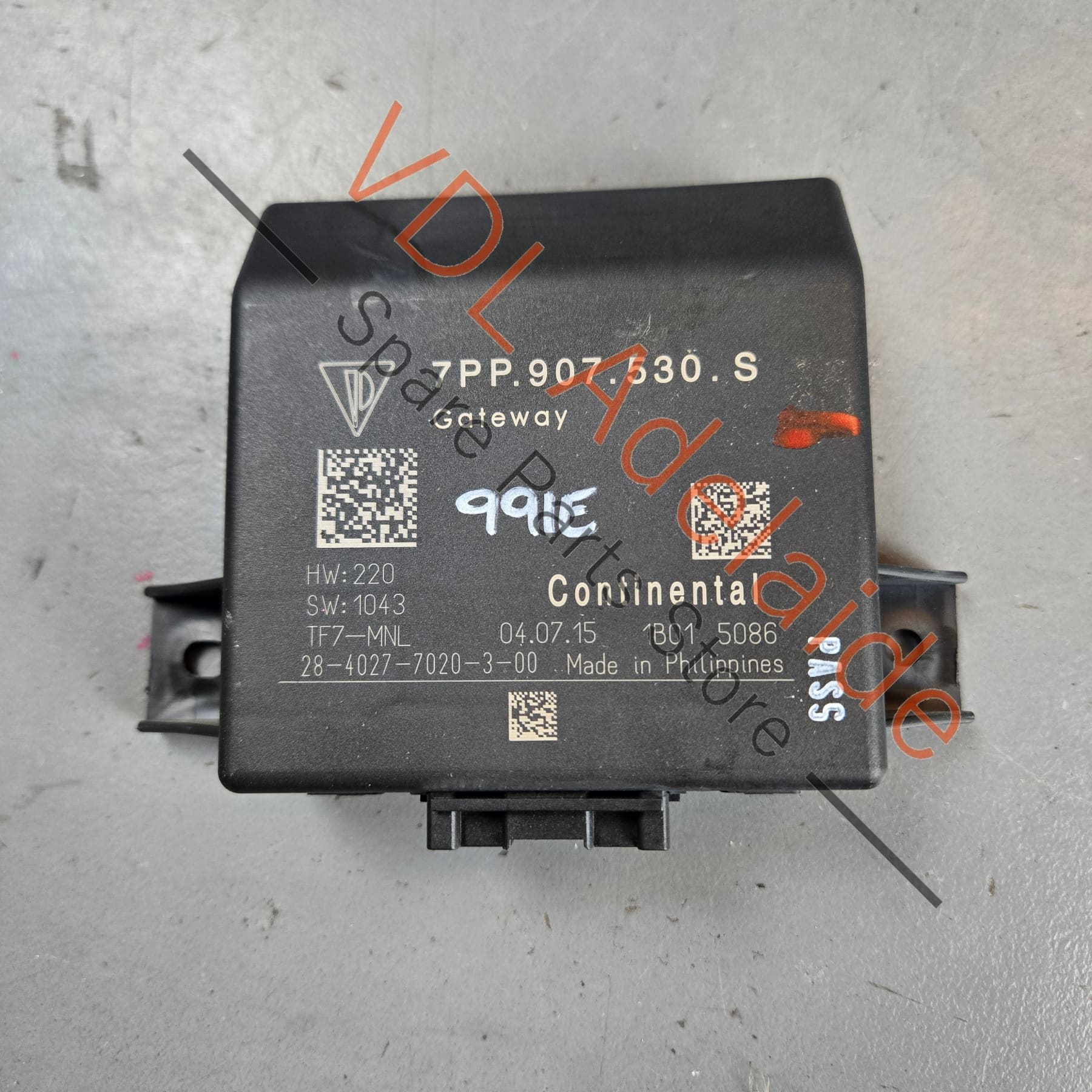 7PP907530S    Porsche 911 991 Gateway Control Unit 7PP907530L 7PP907530R 7PP907530S