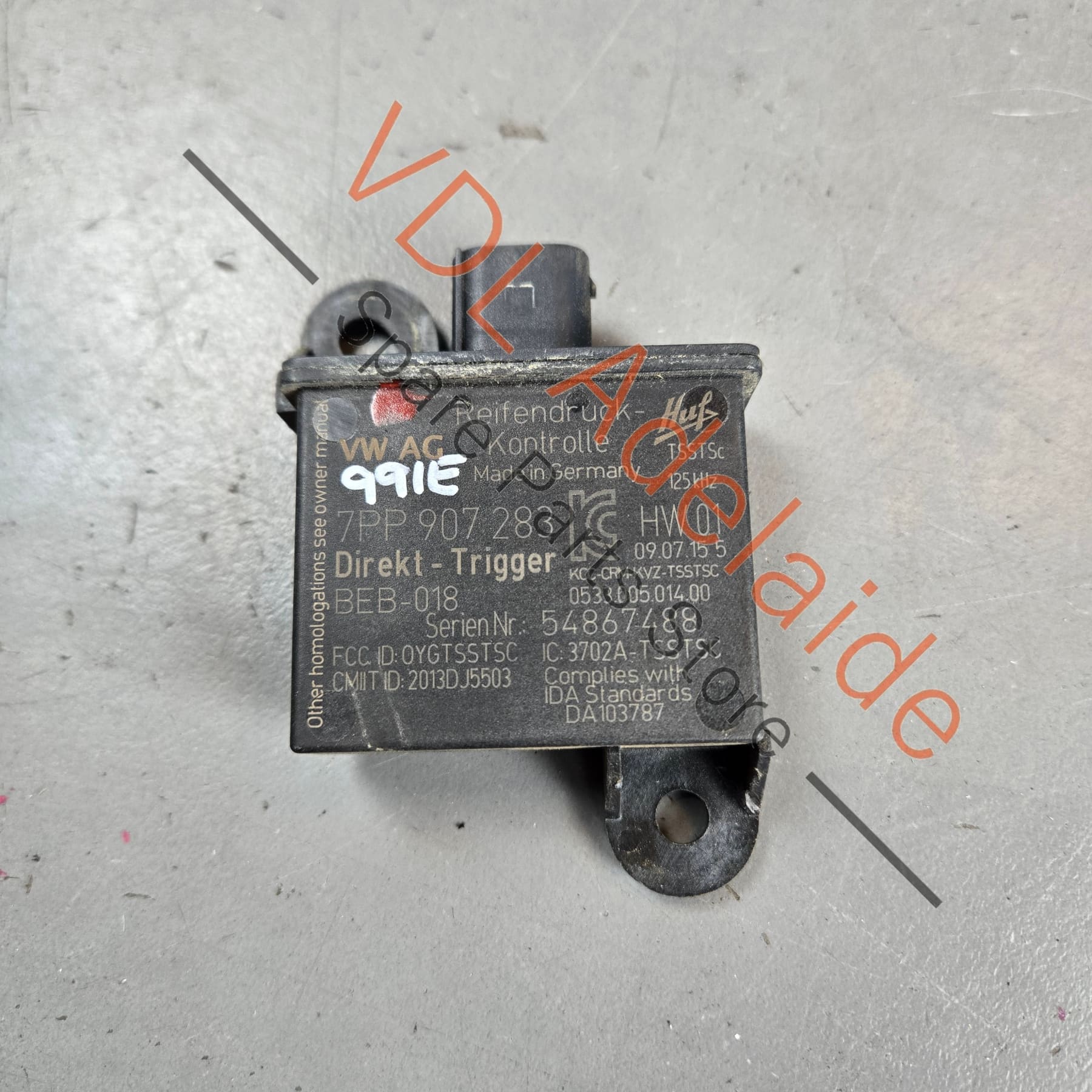 7PP907283 9A790728300   Porsche 911 TPMS Sender Unit 7PP907283 9A790728300