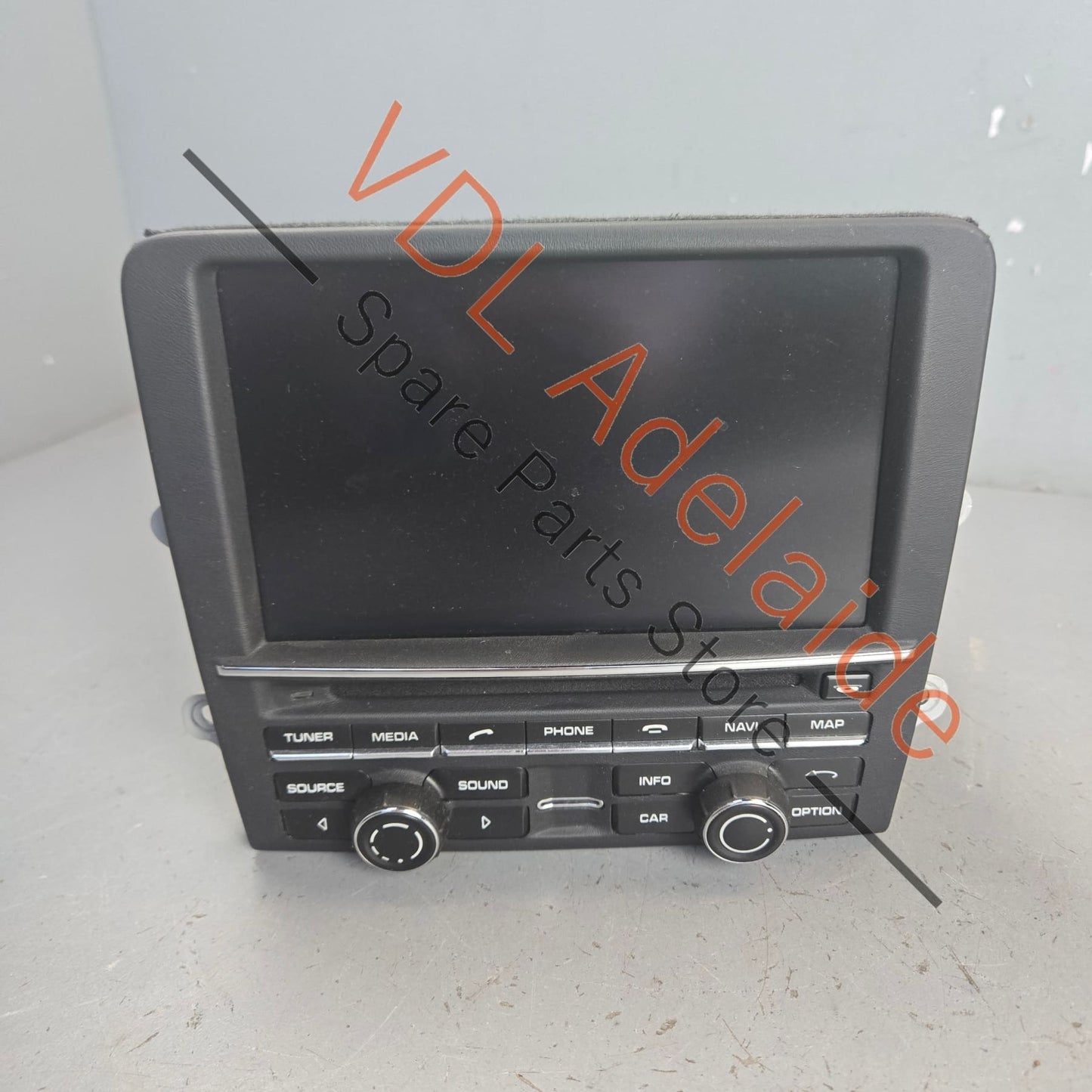 991642950DXDML    Porsche 911 991 PCM Central Screen Radio Nav 991642950DX DML Rare Leather Wrapped Face