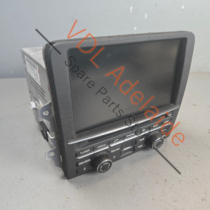 991642950DXDML    Porsche 911 991 PCM Central Screen Radio Nav 991642950DX DML Rare Leather Wrapped Face