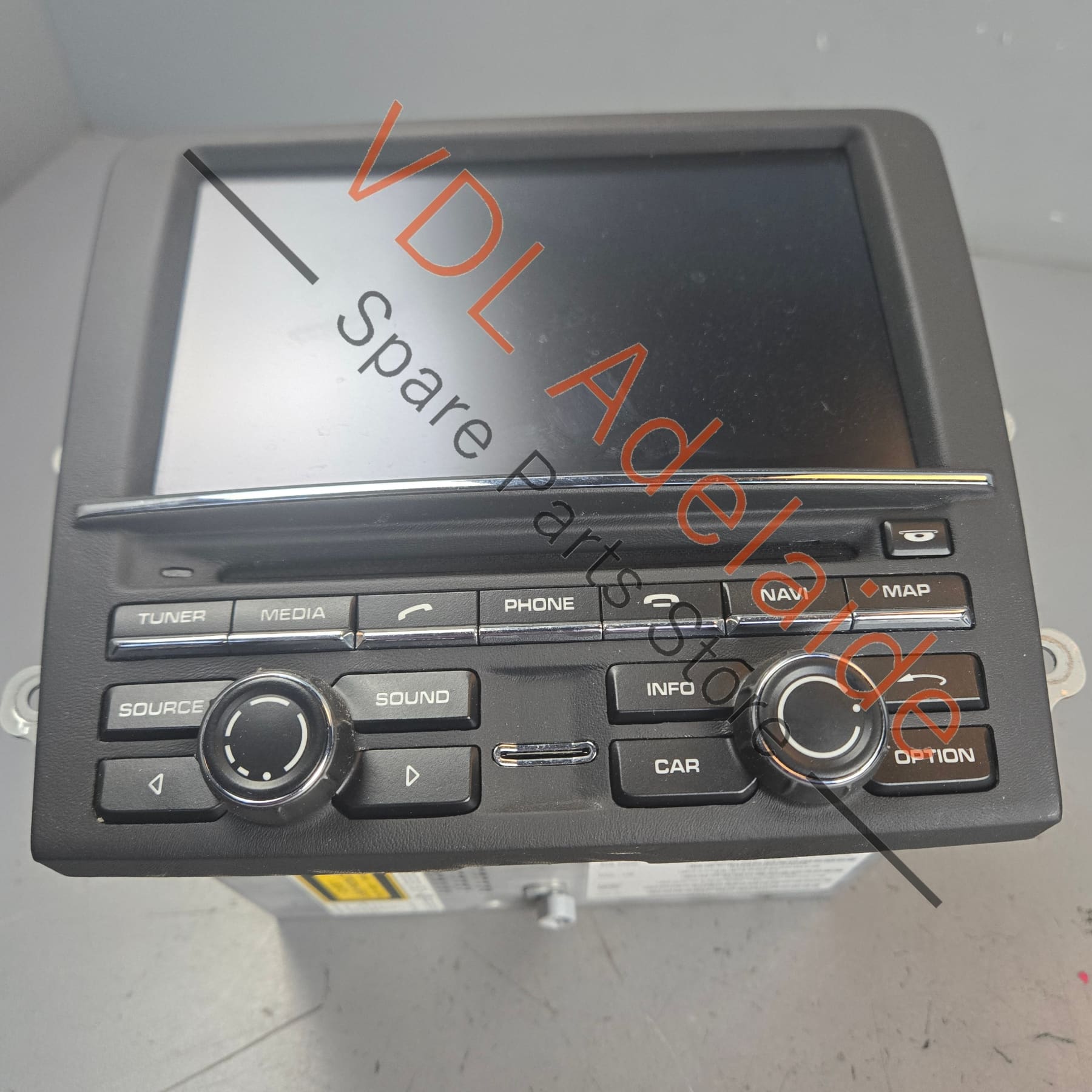 991642950DXDML    Porsche 911 991 PCM Central Screen Radio Nav 991642950DX DML Rare Leather Wrapped Face