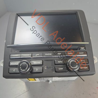 991642950DXDML    Porsche 911 991 PCM Central Screen Radio Nav 991642950DX DML Rare Leather Wrapped Face