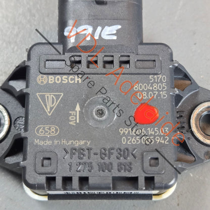 99160614503 265005942   Porsche Cayman Boxster 981 911 991 Carrera Rotation Rate Sensor for ABS Brakes 99160614503 BOSCH 0265005942
