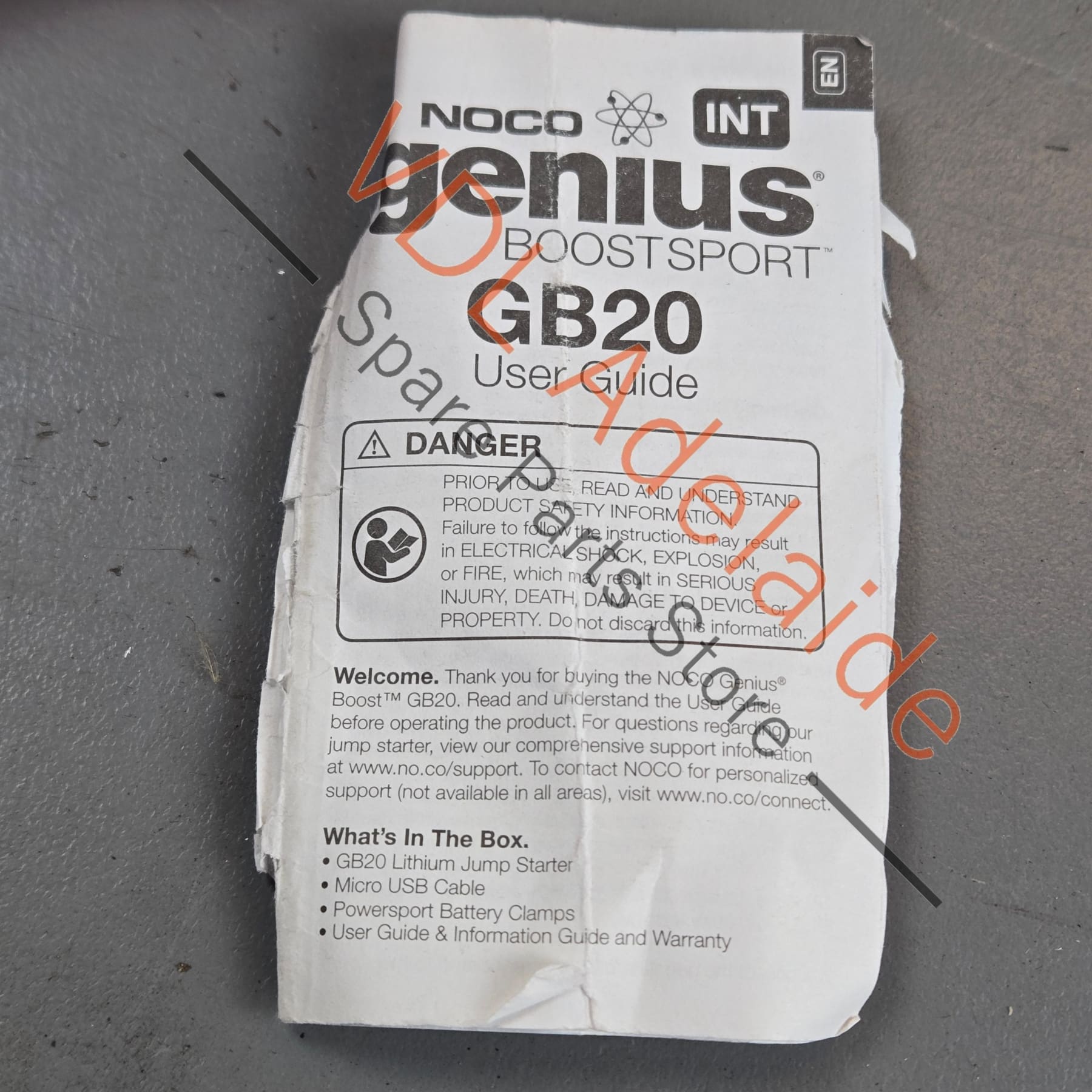 GB20    NOCO GB20 Genius Boost Sport 400A Lithium Jump Starter