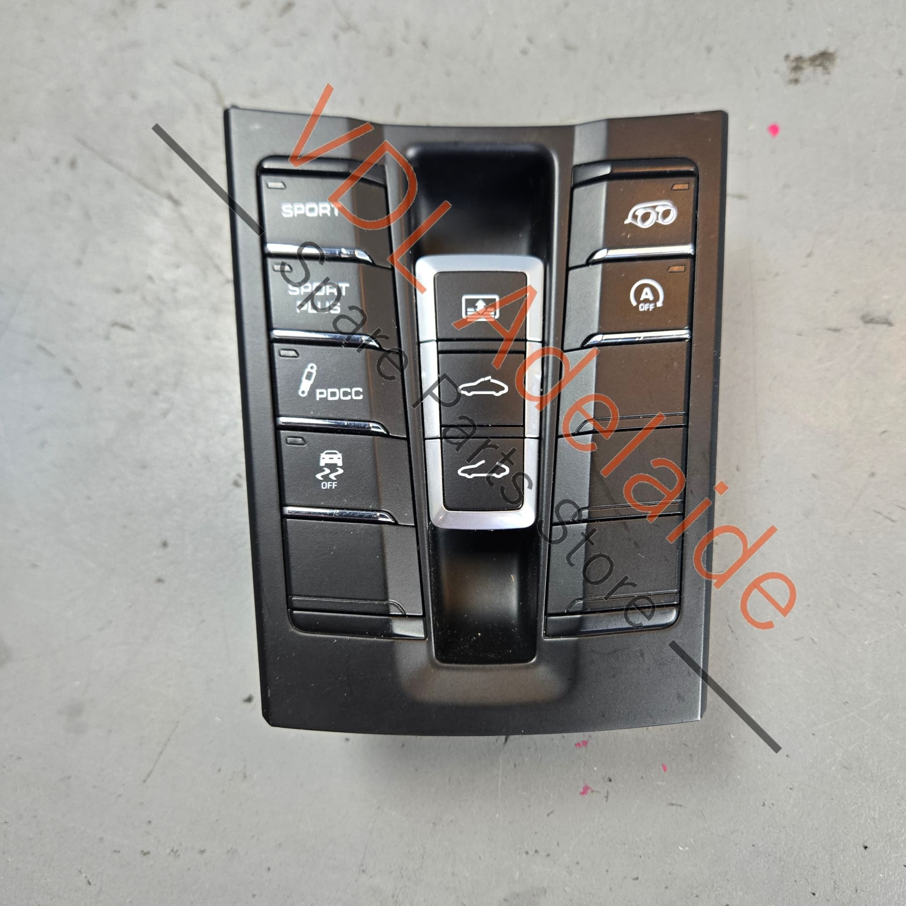 99161395707 99161395707DML   Porsche Centre Console Switch Suspension Exhaust Roof Control Button 99161395707