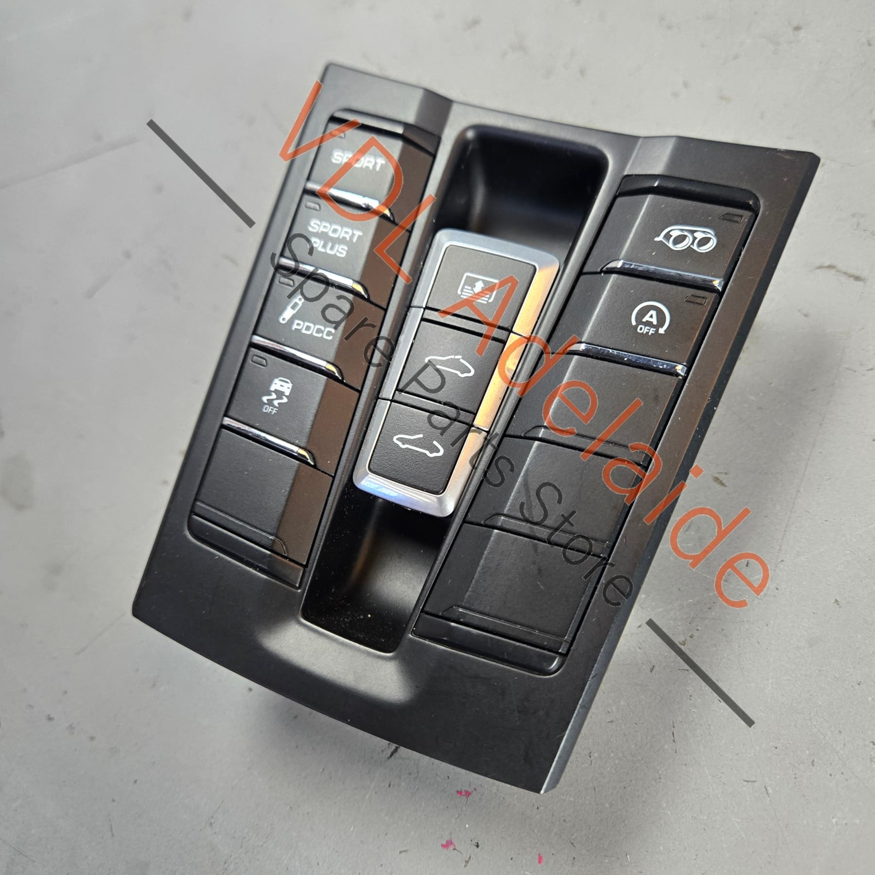 99161395707 99161395707DML   Porsche Centre Console Switch Suspension Exhaust Roof Control Button 99161395707