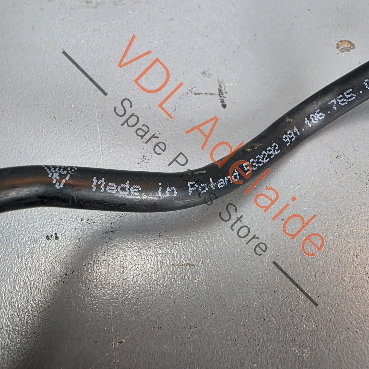 99110676502    Porsche 911 991 Left Radiator Breather Hose Pipe 99110676502