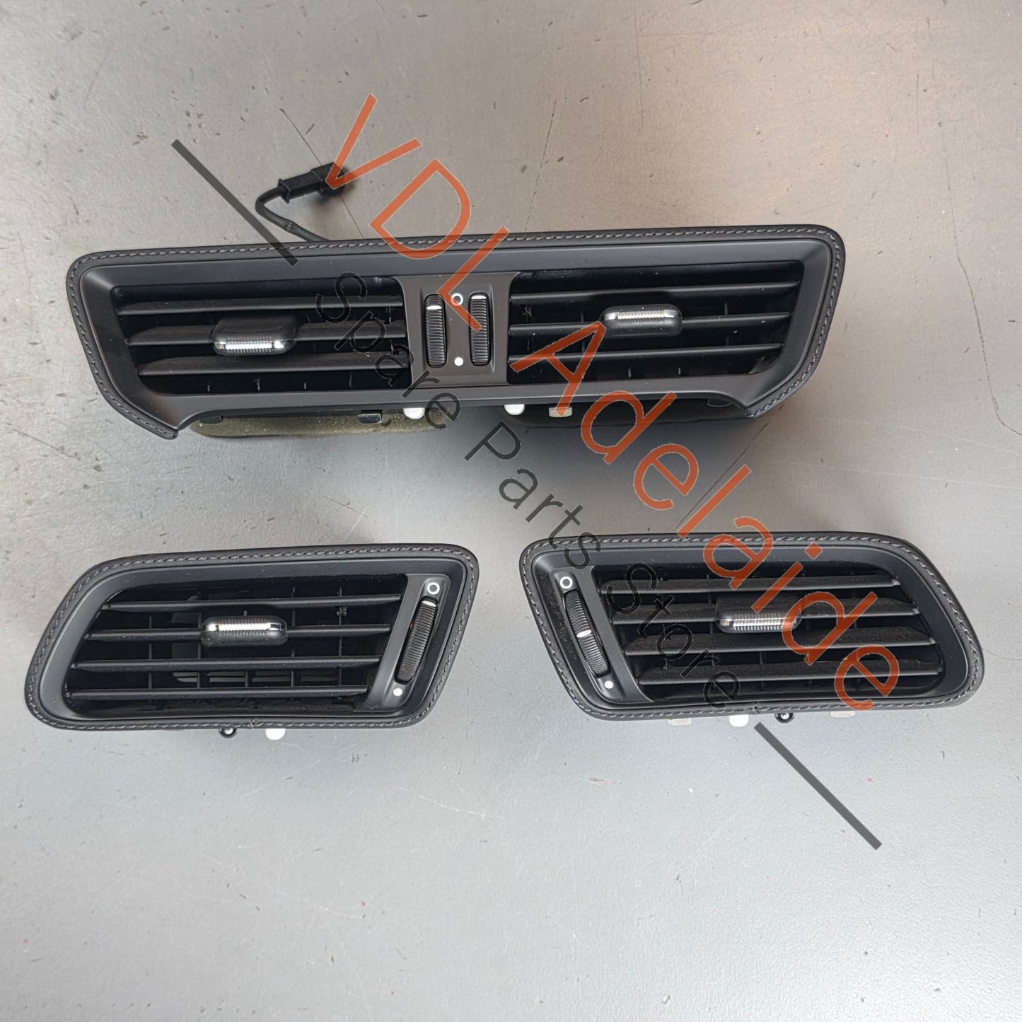 99155214100 99155213100 99155213200  Porsche 911 991 Exclusive Option Set of Air Vents Black Leather with Black Stitching