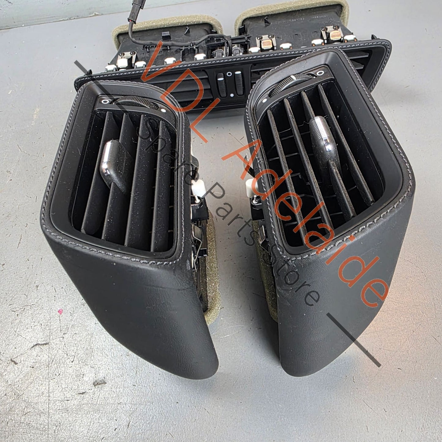 99155214100 99155213100 99155213200  Porsche 911 991 Exclusive Option Set of Air Vents Black Leather with Black Stitching