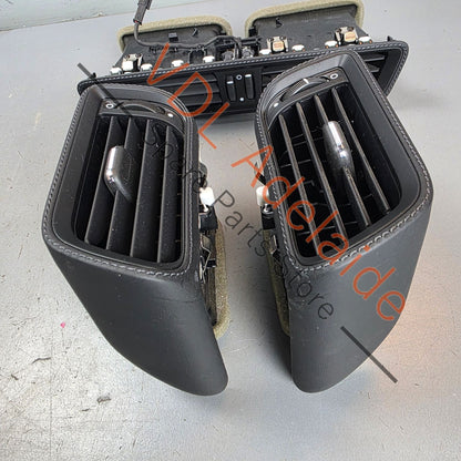 99155214100 99155213100 99155213200  Porsche 911 991 Exclusive Option Set of Air Vents Black Leather with Black Stitching