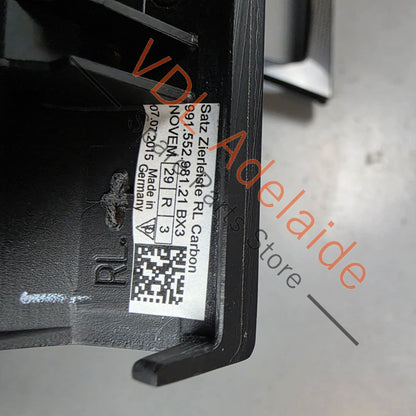 99155298121BX3 99155398102BX3   Porsche 911 991 Carbon Dash & Door Trim Interior Kit Genuine OEM
