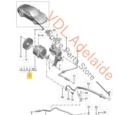 9A135902104 0PB422140A   Porsche 911 PDCC Pump Hydraulic Unit 0PB422140A 9A135902104 9A135992103 13xxxkm