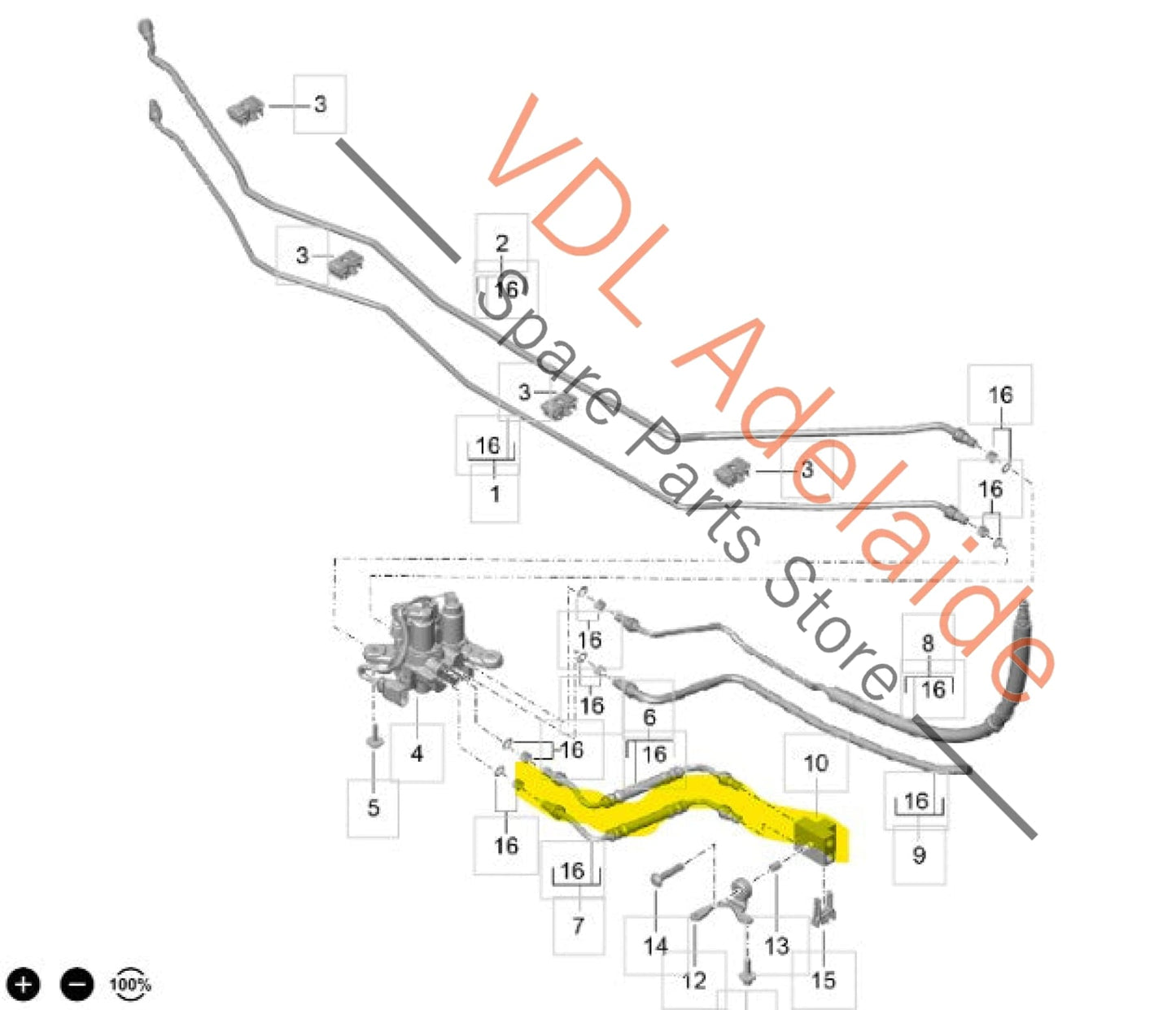 99135925503 99135925102 99135924902 99135925303 Porsche 911 PDCC Hydraulic Pipe Hose set 99135925503 99135925303 99135924902 99135925102