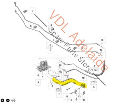 99135925503 99135925102 99135924902 99135925303 Porsche 911 PDCC Hydraulic Pipe Hose set 99135925503 99135925303 99135924902 99135925102