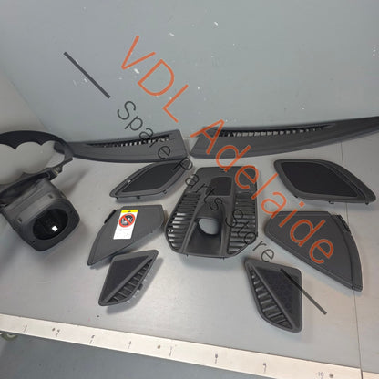 99155215102 99155257501 99155237502  Porsche 911 991 Exclusive Design Black Leather Stiched Trim Kit for Upper Dashboard & Chrono