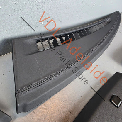 99155215102 99155257501 99155237502  Porsche 911 991 Exclusive Design Black Leather Stiched Trim Kit for Upper Dashboard & Chrono