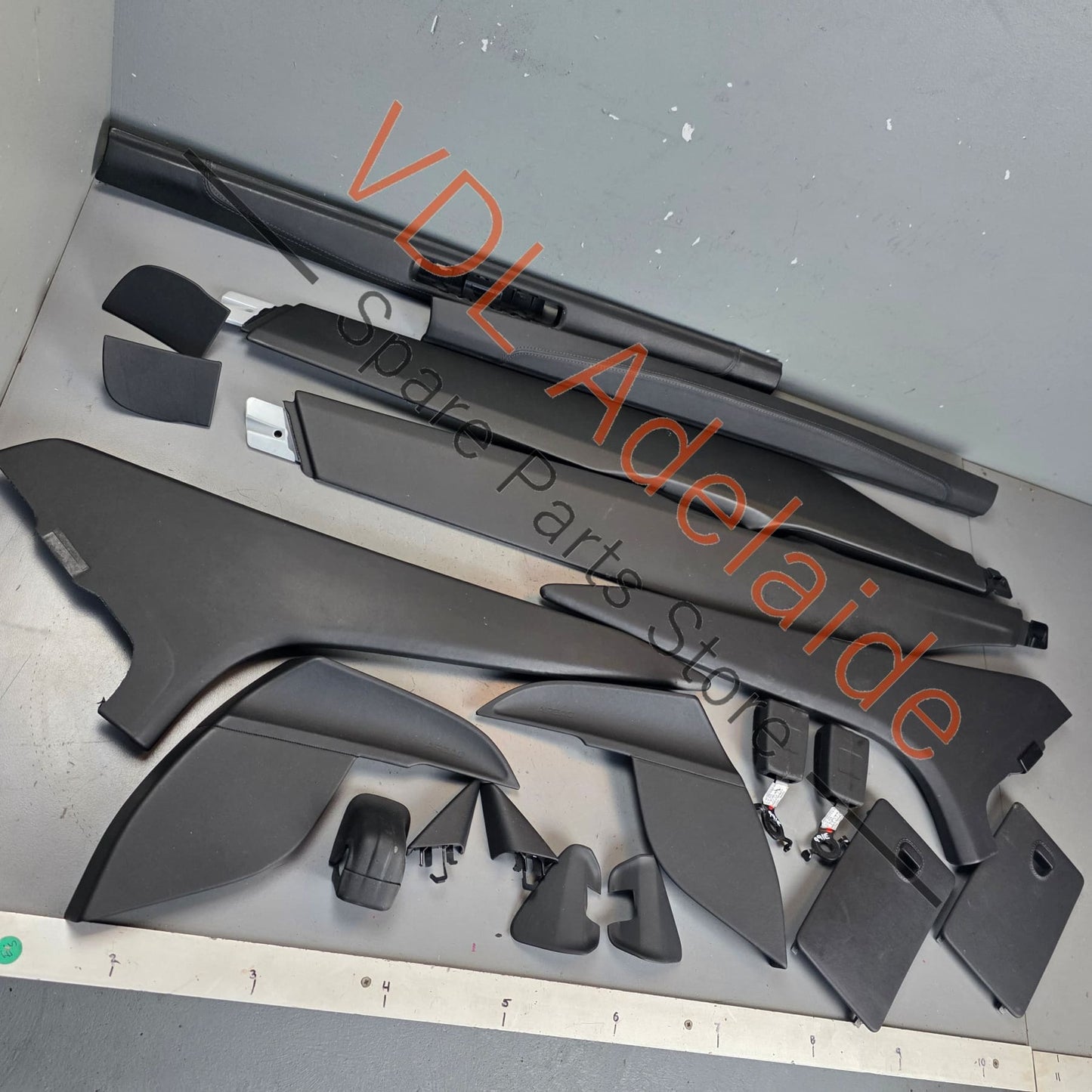 99155311101 99155313101   Porsche 911 991 Exclusive Design Black Leather Stiched Trim Kit Sill Trim Fuse Cover Door Inlays Centre Console