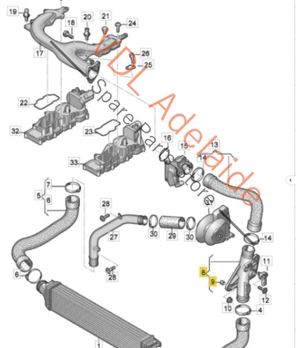 03K906051 8K0145673AB 03K906051C VW Audi Air Intake Pipe with MAP Sensor 03K906051