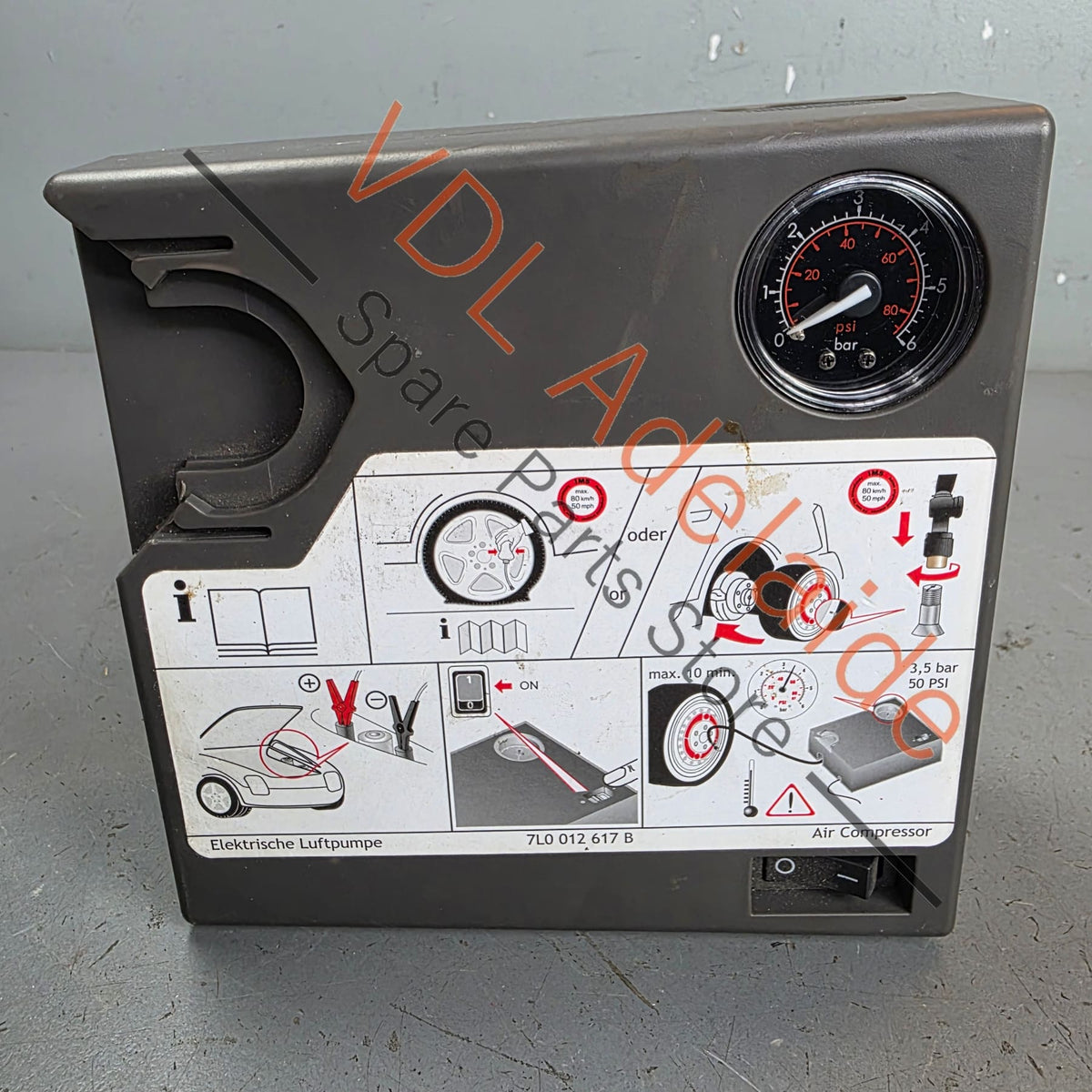 958012617 7L0012617B  Porsche Audi VW Emergency Tyre Pump Air Compressor 958012617 7L0012617B